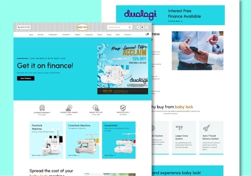 Ecommerce website with bespoke finance integration