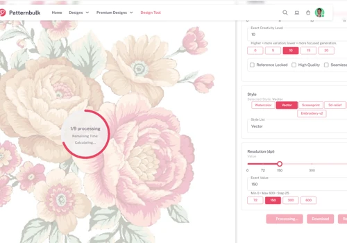 AI-Powered Textile Design & Pattern Platform