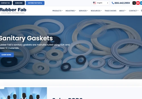 Rubber Fab Website Redesign