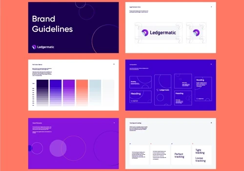 Brand identity for Ledgermatic