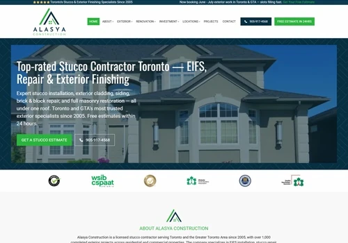 WordPress Website for Stucco Contractor