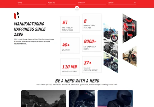 Next Gen Web Solution for India’s Top Two-Wheeler