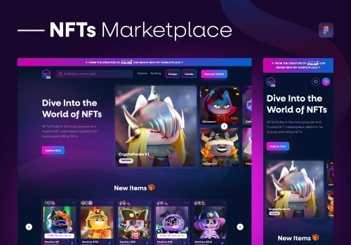 NFT Marketplace Website Design