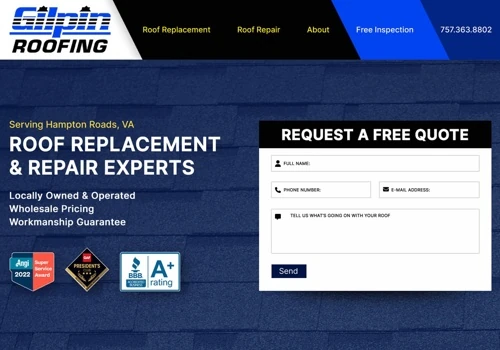 Website Design for Roofing Contractors