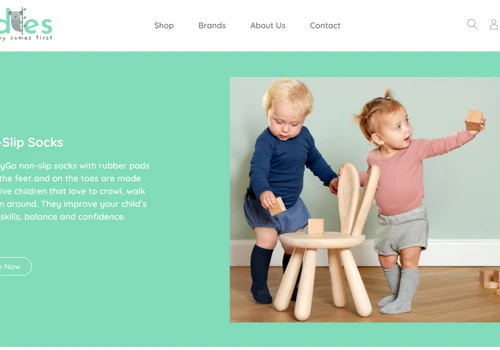 E-commerce website for a baby products business