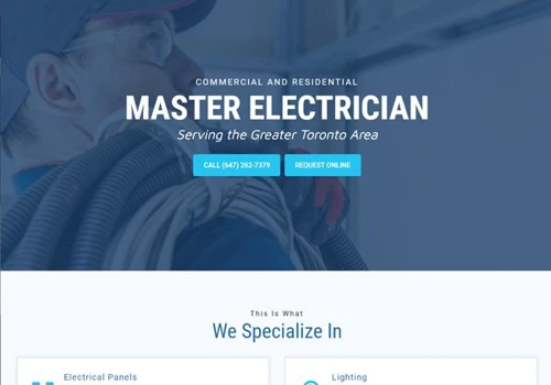 Local Electrician Website Design