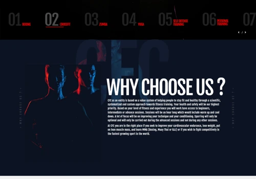 Web Design For A Fitness Group
