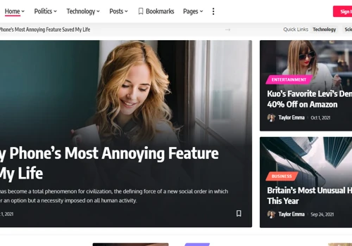 Foxiz- A NEWS Website