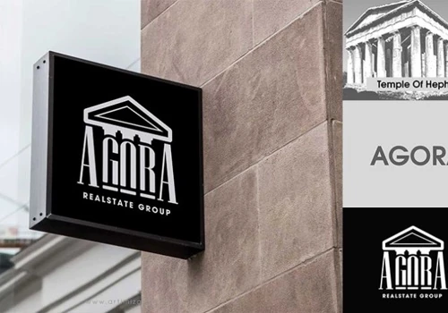 Agora realestate logo design