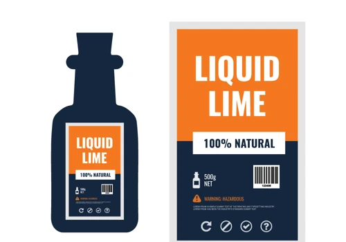 liquid lime label design