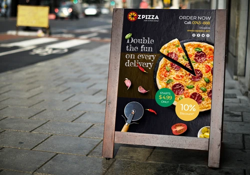 OZ Pizza Wooden Standee