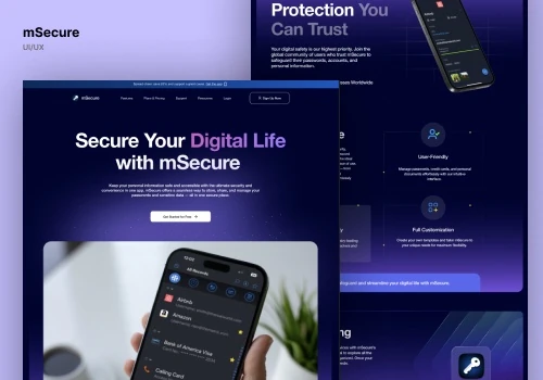 mSecure Website Redesign