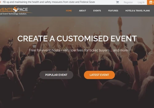 Event Management Portal design