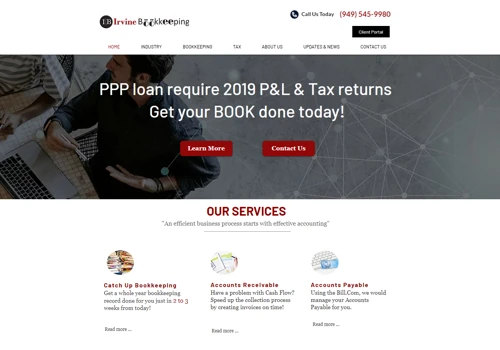 Irvine bookkeeping Website