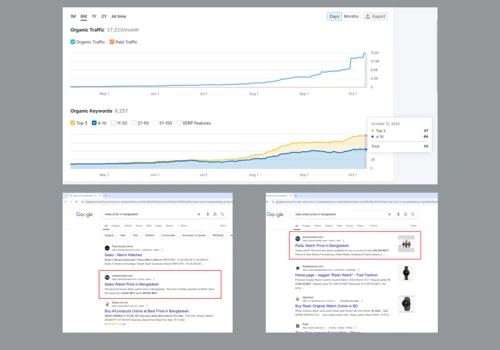 E-commerce SEO for a Watch Shop - Google Ranking