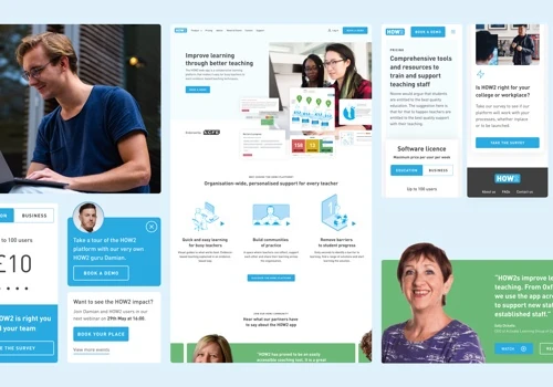 New website for teacher training platform