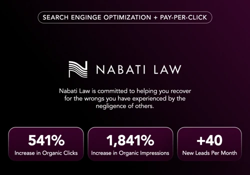 SEO + PPC for Nabati Law