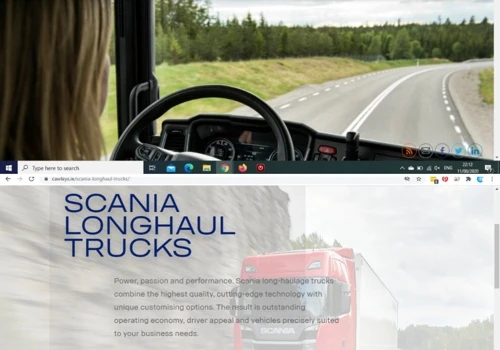 Cawleys Scania Website Design