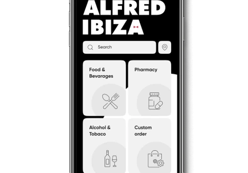 ALFRED IBIZA On-demand food delivery mobile application