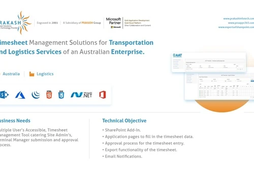 Time Sheet Management Solution Using SharePoint Online