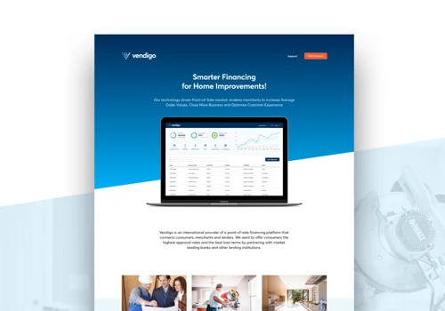 Vendigo Marketing Website Design