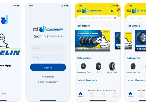 Michelin E2E Mobile App Platform for B2B