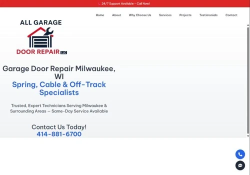 All Garage Door Repair LLC Website