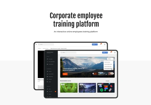 An interactive online employees training platform