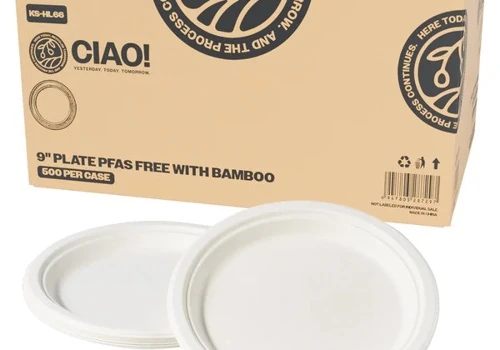 CIAO! 9" Heavy Duty White Plate 100% Compostable