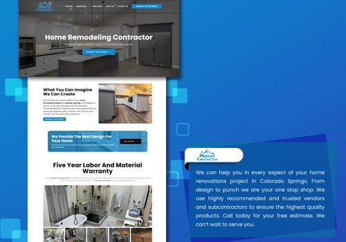 WordPress website using Elementor Builder