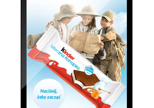 Kinder Milk Slice - RWD webpage
