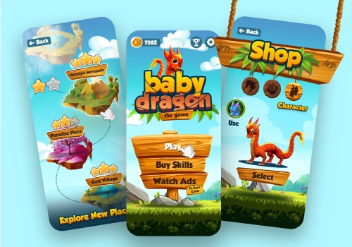 Baby Dragon: Engaging Jump-Platform Game for All