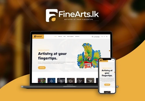 FineArts.lk Website Development
