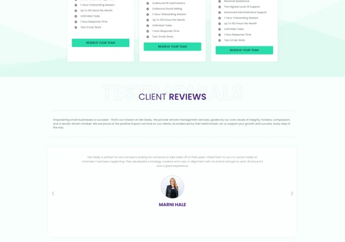 Complete Website Design & Development For Get Desk