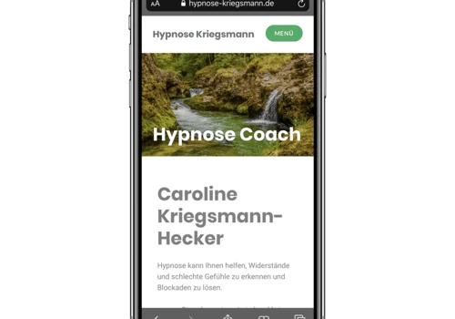 Hypnose Kriegsmann Webseite