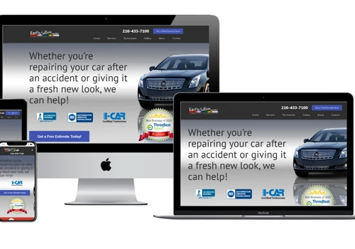 Website Redesign for Earl's Collision Center