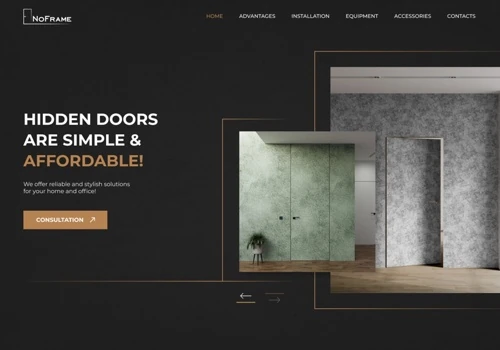 NoFrame – hidden installation door