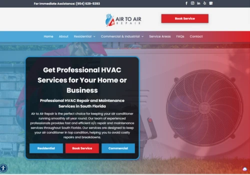 HVAC Company Website Design
