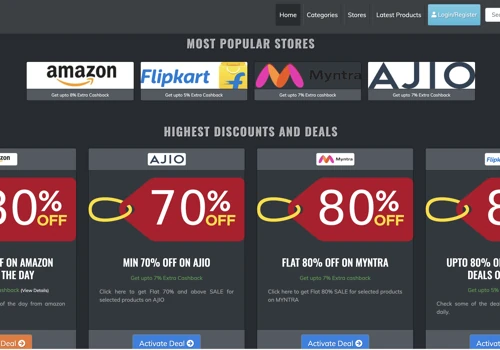 eCommerce - Cashback