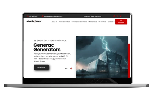 Generator Dealer Website