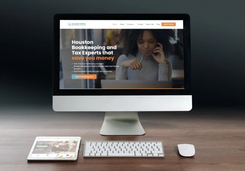 Accountant Website Design created with WordPress