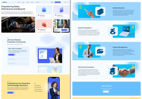 Solvira - Web Development & Design + Logo design