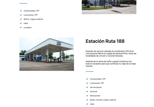 Fuel Station web page redesign