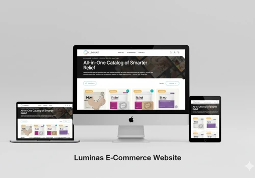 Full website development for Luminas