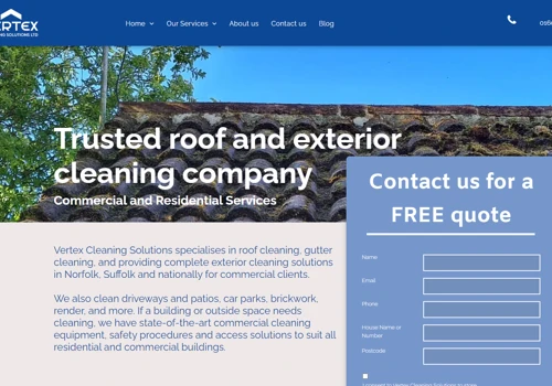 Vertex Cleaning Solutions Web Design & SEO