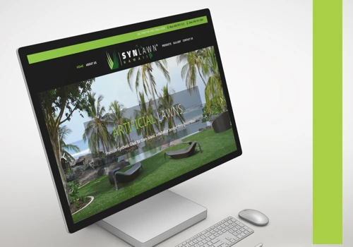 Website for the artificial lawn provider