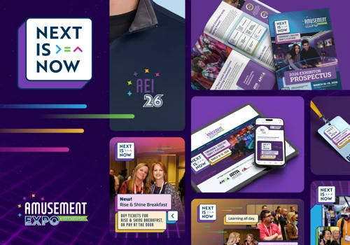 'Next Is Now' Conference Branding