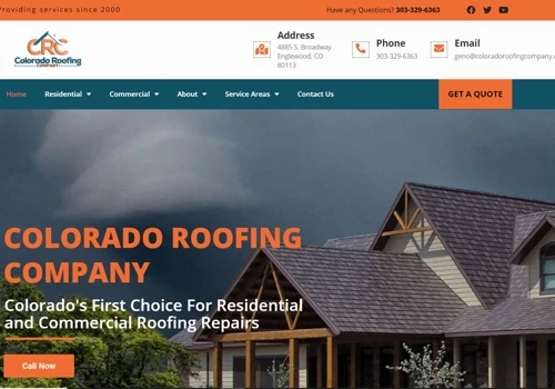 Developed Website for Colorado Roofing Company