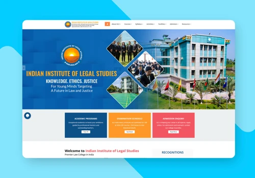 Indian Institute of Legal Studies Website Design