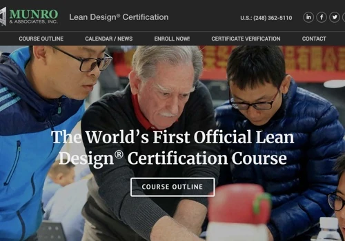 Lean Design Certification website